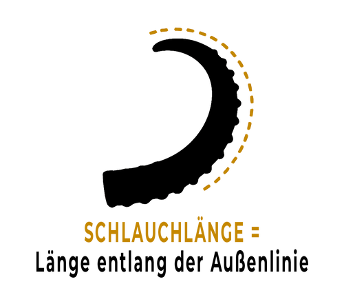 Afrikanischer Wasserbüffel 1 - 43cm Schlauchlänge