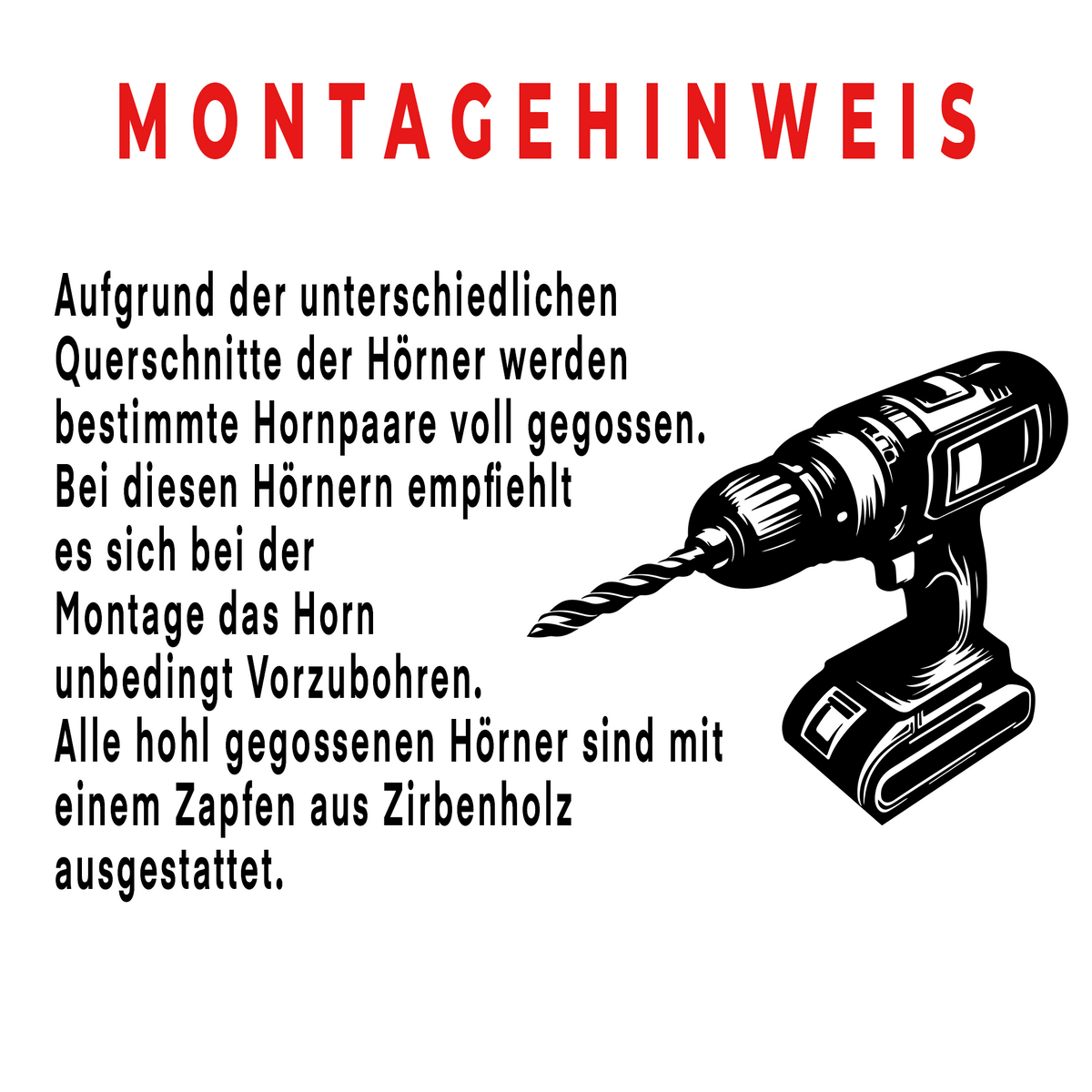 Ziegenbock heim. klein (1) - 50cm Schlauchlänge
